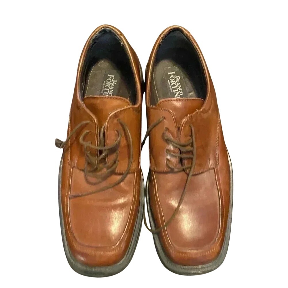 Franco Fortini Brown 9 M Dress Shoes Style 336-701 Made In‎ Italy